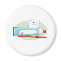 Toothpaste and Brush magnets by mariabellimages Toothpaste and Brush magnets