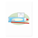 Toothpaste and Brush Post Card