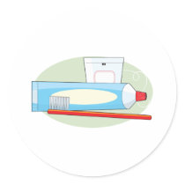 Toothpaste and Brush stickers by mariabellimages Toothpaste and Brush stickers