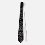 Toothy Monster Abstract Design Neckties