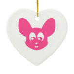 Toothy Pink Mouse ornaments