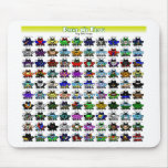 Top 100 Frogs  Mousepad