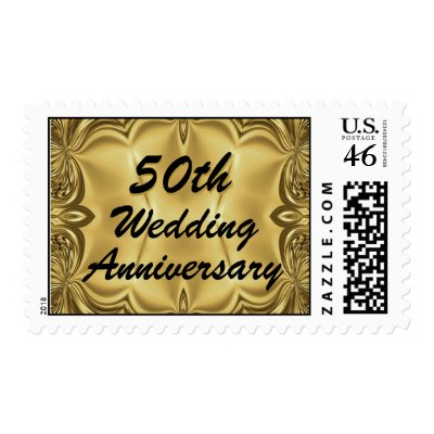Top 10 Award 50th Wedding Anniversary Postage by mvdesigns