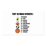 Top 10 Man Sports Business Card
