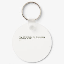 Top 10 Methods for Overcoming Writer's Block keychains by corebeammusic Top 10 Methods for Overcoming Writer's Block keychains