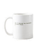 Top 10 Methods for Overcoming Writer's Block Mug