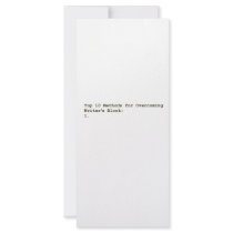 Top 10 Methods for Overcoming Writer's Block rack cards by corebeammusic Top 10 Methods for Overcoming Writer's Block rack cards