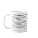 Top 10 nursing student diagnoses coffee mug