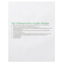 Top 10 Reasons to be a Graphic Designer flyers