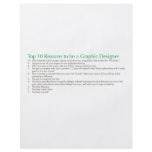 Top 10 Reasons to be a Graphic Designer flyers