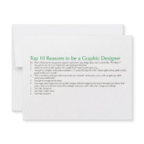 Top 10 Reasons to be a Graphic Designer Invites