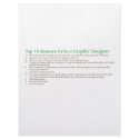 Top 10 Reasons to be a Graphic Designer letterhead