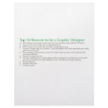 Top 10 Reasons to be a Graphic Designer Customized Letterhead