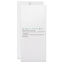 Top 10 Reasons to be a Graphic Designer rack cards by corebeammusic Top 10 Reasons to be a Graphic Designer rack cards