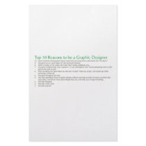 Top 10 Reasons to be a Graphic Designer stationery by corebeammusic Top 10 Reasons to be a Graphic Designer stationery