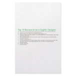 Top 10 Reasons to be a Graphic Designer Custom Stationery