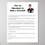 Top 10 Reasons to Hire a S.A.H.M. Posters