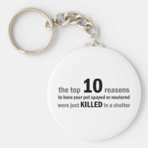 Top 10 Reasons to Spay or Neuter Key Chains