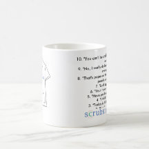 Top 10 things nurses say in their sleep! coffee mug