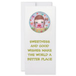 Top-16, SWEETNESS AND GOOD WISHES MAKE THE WORL... Personalized Rack Card