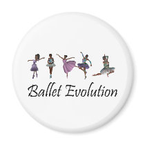 TOP Ballet Evolution Refrigerator Magnets