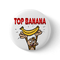 Top Banana Pinback Button
