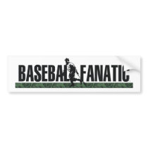 TOP Baseball Fanatic Bumper Sticker