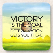 TOP Baseball Victory Slogan Drink Coaster