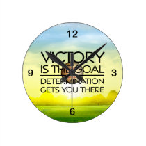 TOP Baseball Victory Slogan Wall Clocks