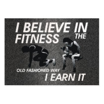 TOP Believe in Fitness Business Card Template
