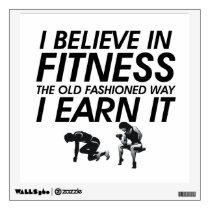 TOP Believe in Fitness Room Decal