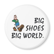 TOP Big Shoes Big World Fridge Magnet