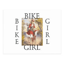 TOP Bike Girl Postcard