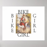 TOP Bike Girl Poster
