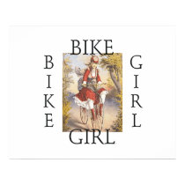 TOP Bike Girl Poster