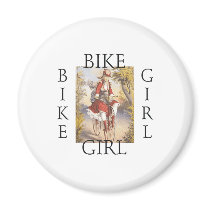 TOP Bike Girl Refrigerator Magnets