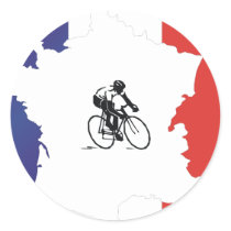 TOP Bike Tour Round Sticker