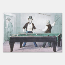 TOP Billiards yard signs