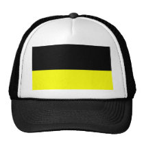 top black bottom yellow DIY custom background Trucker Hat