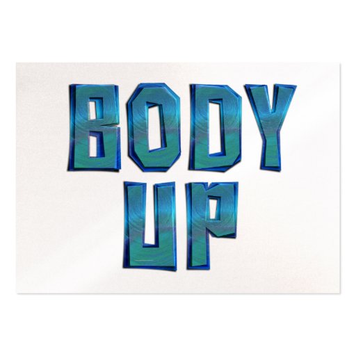 TOP Body Up Business Card Templates (front side)