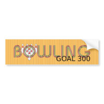 TOP Bowling Goal 300 Bumper Sticker