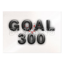 TOP Bowling Goal 300 Business Card Template