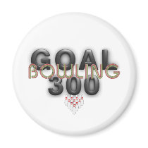 TOP Bowling Goal 300 Fridge Magnet