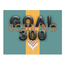 TOP Bowling Goal 300 postcards