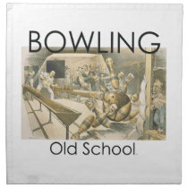 TOP Bowling Old School napkins