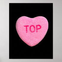 Top Candy Heart Print