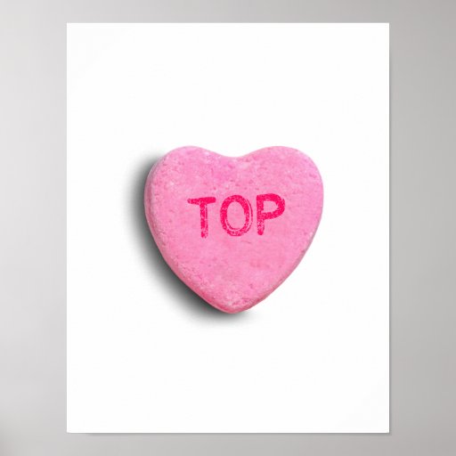 Top Candy Heart Print