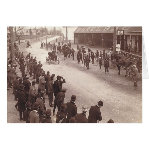 TOP Car Race Greeting Card