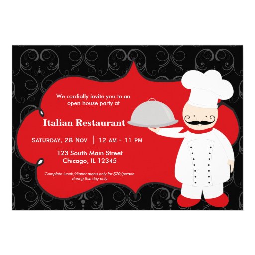 Top Chef Restaurant Personalized Announcements
