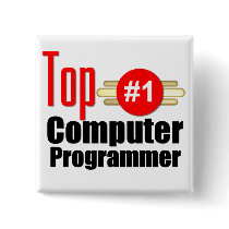 Top Computer Programmer buttons by topjobsgifts Top Computer Programmer buttons